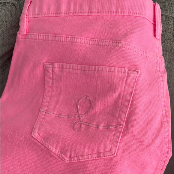 NWT Lilly Pulitzer Pink Ankle Cropped Jeans - Picture 4 of 5